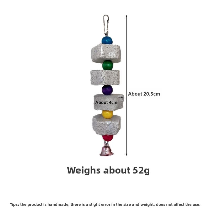 Beißstränge für Haustiere, Natürliche vulkanische Beißsteine, Papageienspielzeug, Hamsterspielzeug, Meerschweinchenspielzeug, Chinchillas, Kaninchenkauspielzeug