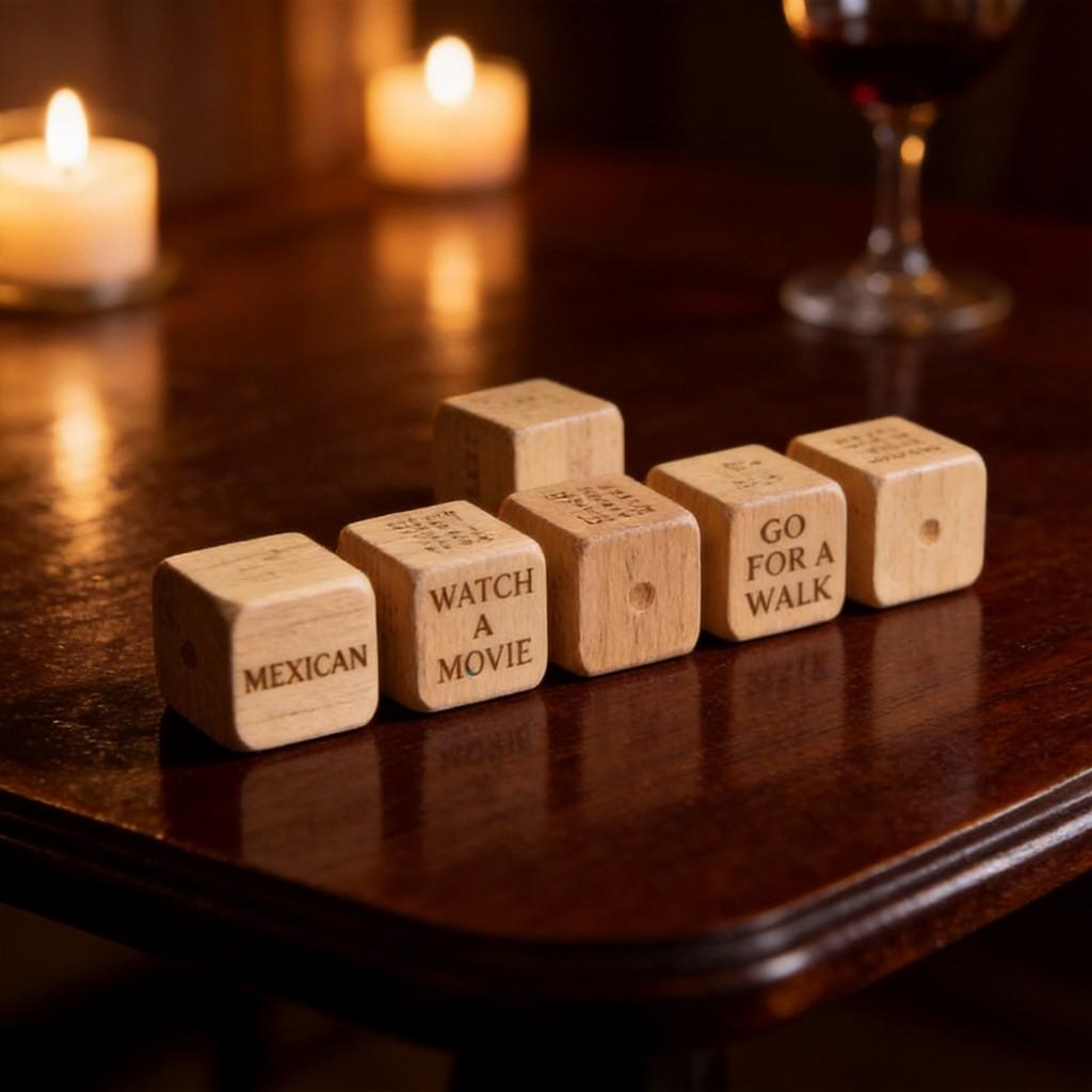 After Dark Date Night Dice Wooden Game For Couples Romantic Gift