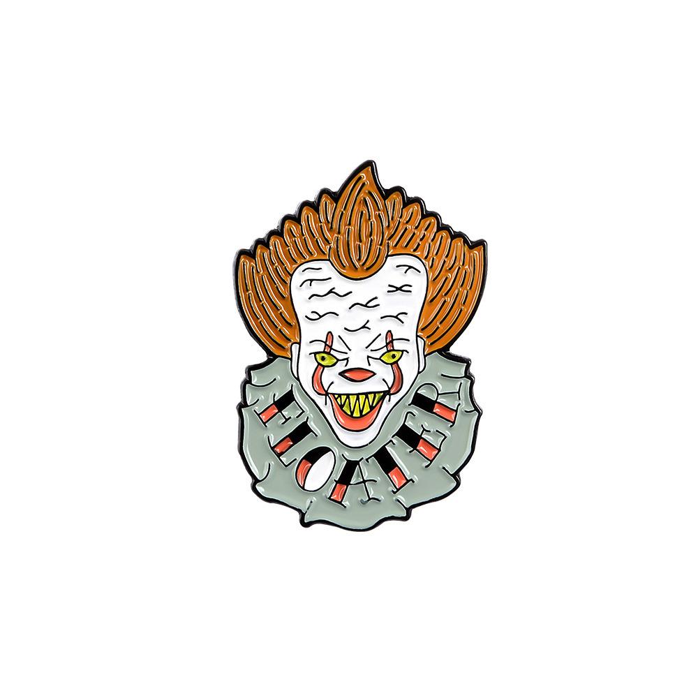Quirky Clown Expression Wrinkled Brooch - Trendy European  American Fashion Accessory