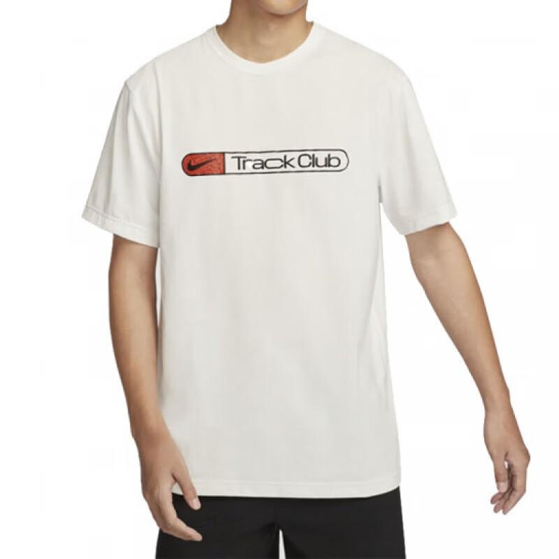 

Nike Футболка мужская с логотипом, дышащая, для активного отдыха, повседневная, спортивная, с круглым вырезом, с коротким рукавом, белая FZ0291121 L