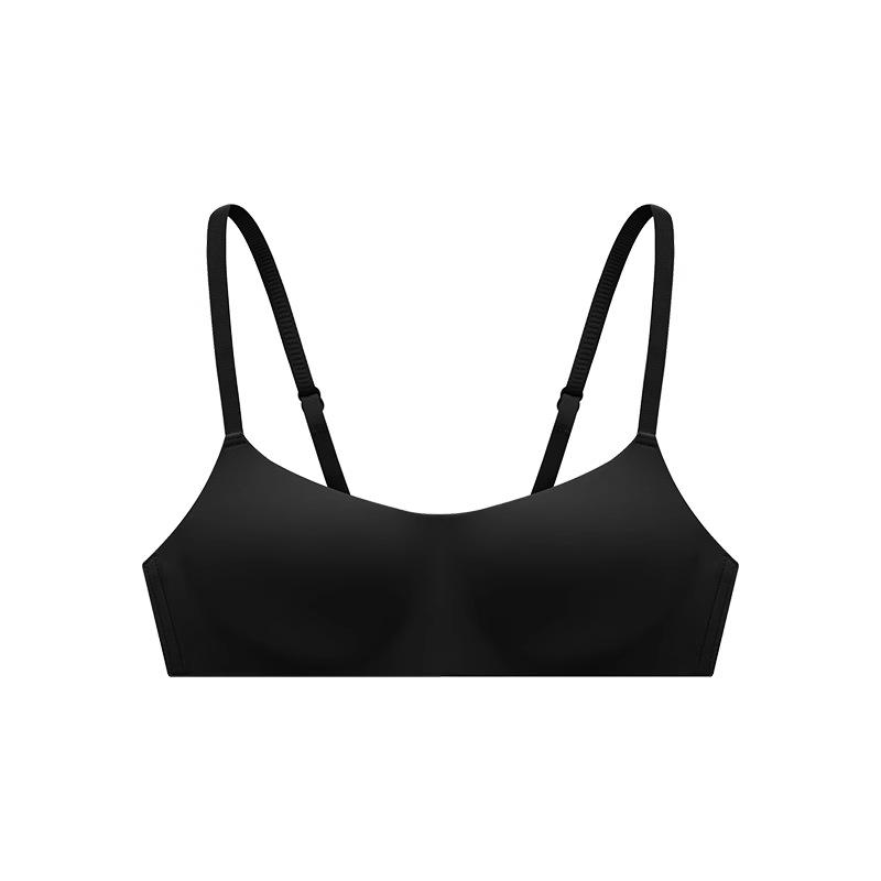 Women Beige Seamless Wireless Bra Comfortable Support Lingerie
