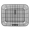 Captain Stag Y-5256 Front Basket, Wire Basket, Front Use, Square, Shallow, Black