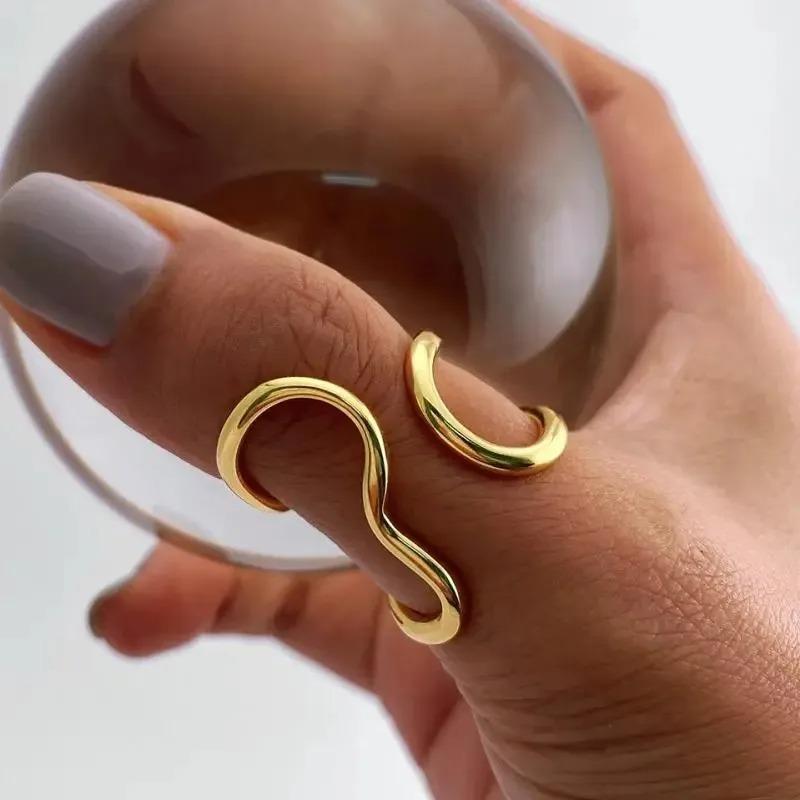 Funny Elegant Fish Shaped Adjustable Rings For Men Women Everyday Wear Or Parties Supplies Fashion Open Rings Jewelry Gifts