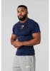 GYMSHARK Men's Quick-Dry Fitness Tight Short Sleeve Shirt