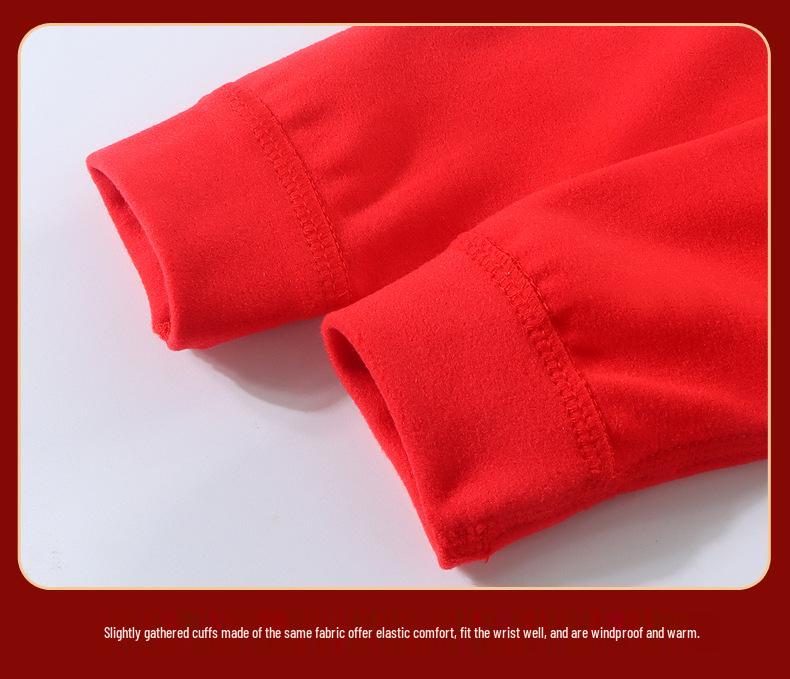 Warm Plush Raglan Sleeve Pajamas - Boys & Girls, Round Neck, Long Sleeve, for Autumn/Winter