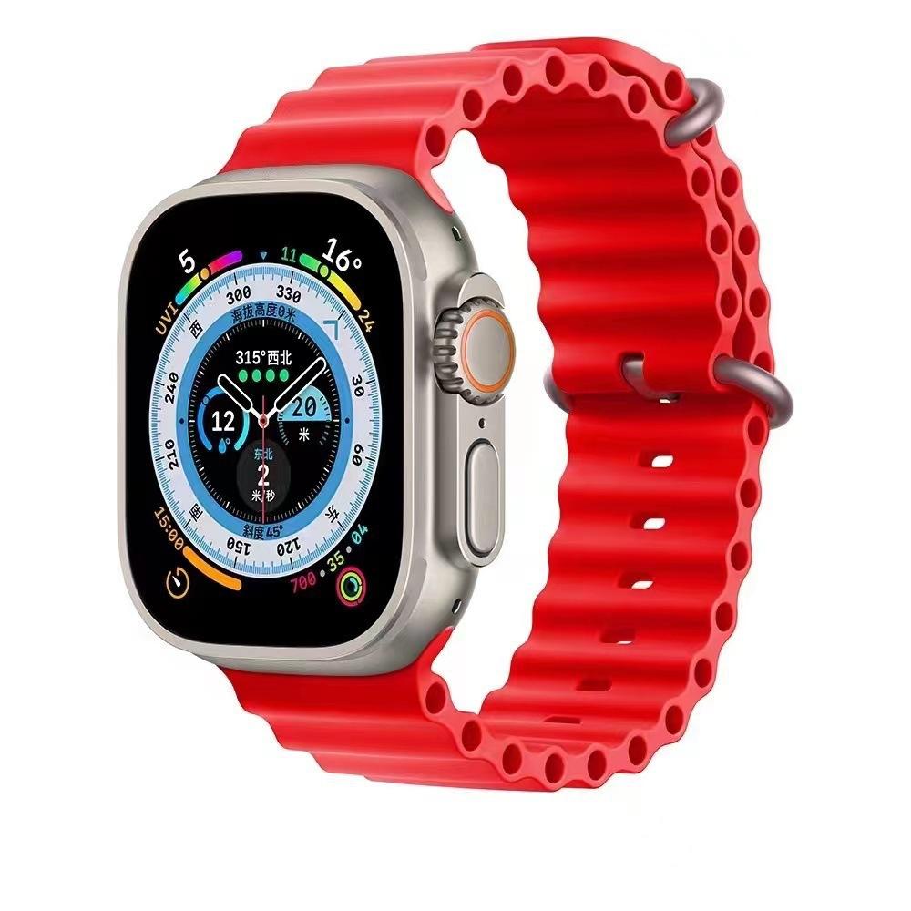 

Ремешок Ocean для умных часов iwatch series 8 ultra 49 мм 45 мм 41 мм 44 мм 40 м 42 мм 38 мм iWatch серии 7 6 se 5 аксессуары For 38/40/41mm красный