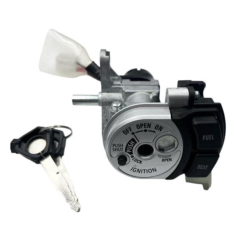 Motorcycle Ignition Switch Fuel Gas Cap Cover Key Lock Set with Key Kit For Yamaha NVX155 AEROX155