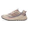 AT957 Lightweight Non-Slip Casual Retro Fashion Fabric Synthetic Leather Low-Top Running Shoes Women Sneakers Khaki Magic-Carpet-Gray 922535596-2