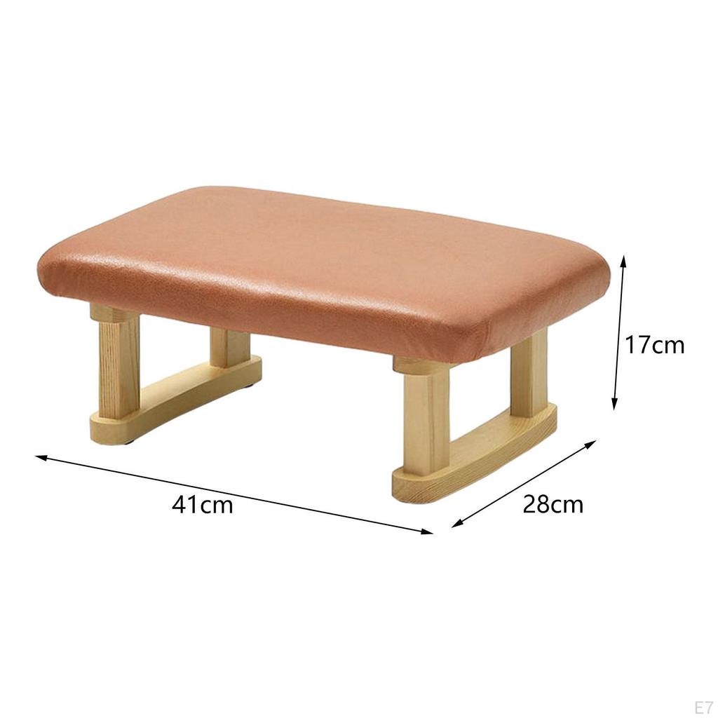 Schicker Holzbein Hocker für die Wohnungsdekoration