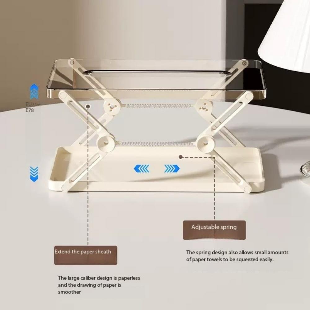 Living room high-value telescopic tissue box desktop storage paper box drawer box liftable household tissue box storage box