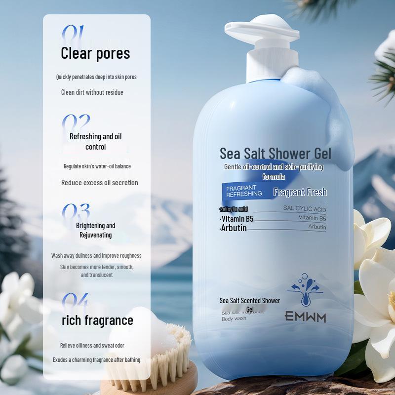 EMWM Sea Salt Scented Shower Gel, 800ml