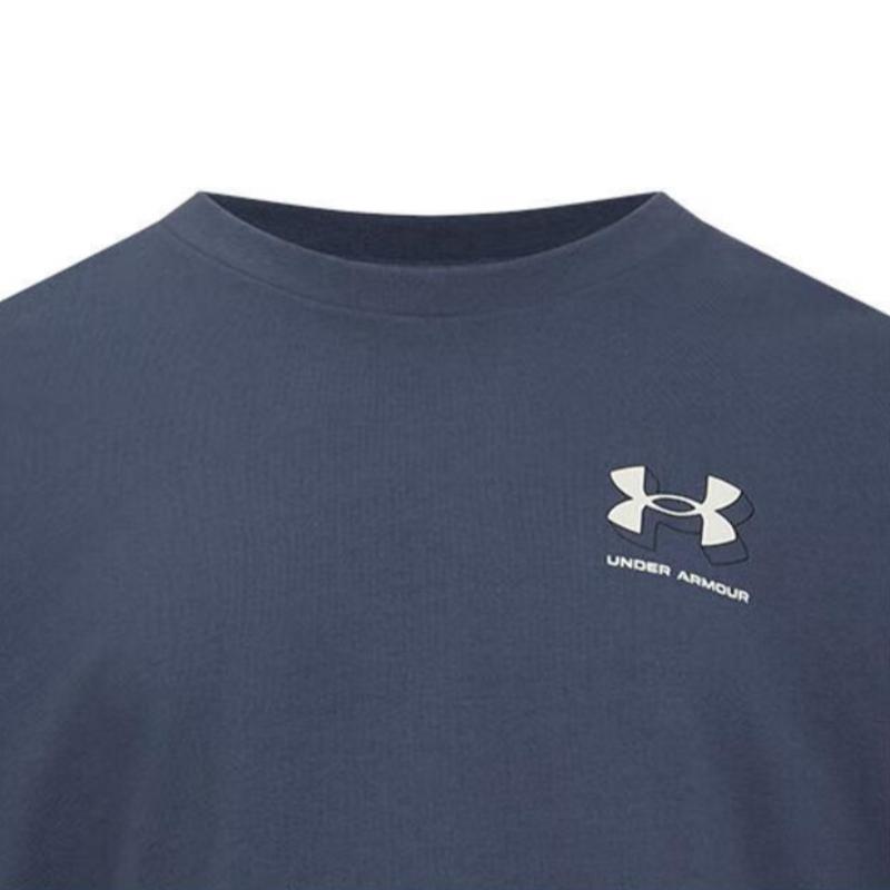 Under Armour Simple Loose Fit Short Sleeve T-Shirt Men Tops Storm-Gray 1387285-045