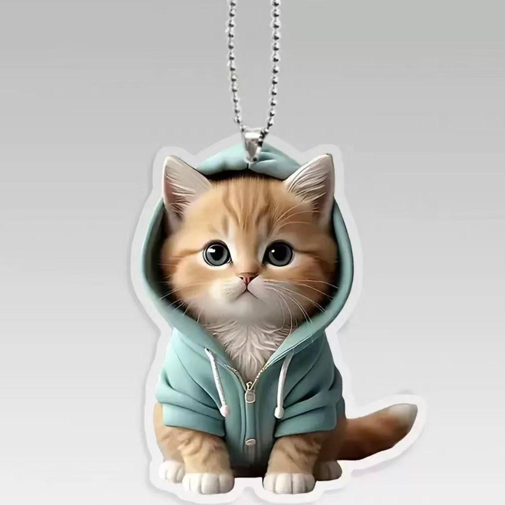 

Креативный акриловый мультяшный брелок-подвеска для пары для рюкзака или автомобиля