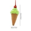 Ice Cream Cone Ornament Dessert Decor Resin Christmas Tree Hanging Decoration Christmas Pendant for Home Dining Room Festival