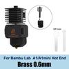 For Bambu Lab A1/A1 Mini Hotend Kit Fast Speed Printing Head Assembly Thermistor Heater 0.2/0.4/0.6/0.8mm Hardened Steel Nozzle