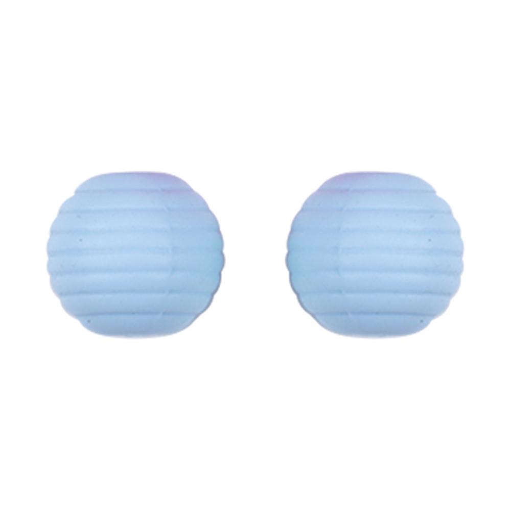 Kovict 25Pcs Threaded Silicone Beads 15mm Round Beehive Spiral Beads DIY Bracelet Necklace Accessories For Jewelry Marking