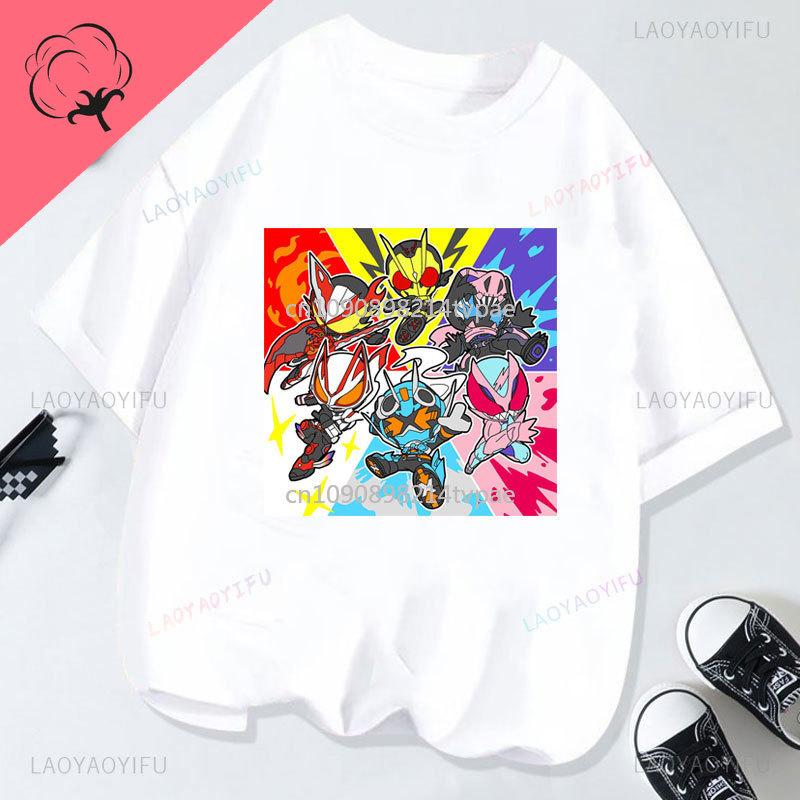 KaUnisex RiderMasked Rider Camiseta Eazan Espada Anime Shirt Personality Cotton New Pattern Printed Tee Cool Cartoon Y2k Clothes