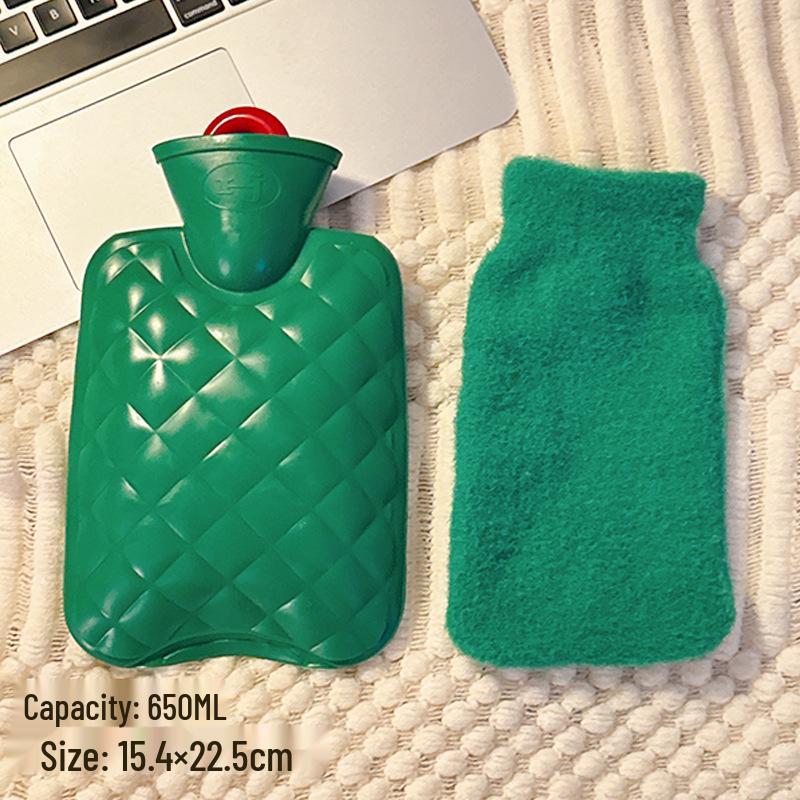 Plush Explosion-Proof Hot Water Bottle for Women, Hand Warmer & Abdominal Warmer, Available in Large and Small Sizes