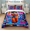 Bettwäsche-Set 1 Bettbezug 2 Kissenbezüge Dragon Ball Aufdruck Weiche Bettwäsche Schlafzimmer Dekor