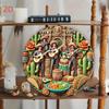 Vintage Blikken Metaal Wanddecoratie Mexicaanse Volksdans Muziek Keuken Decoratie