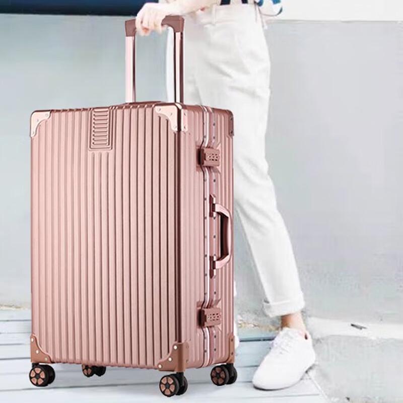 WRC W-A008 Rose Gold Hard Shell Spinner Luggage