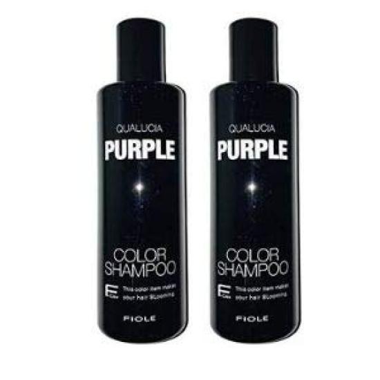 

[Set of 2] FIOLE Qualcia Color Shampoo Purple 250ml