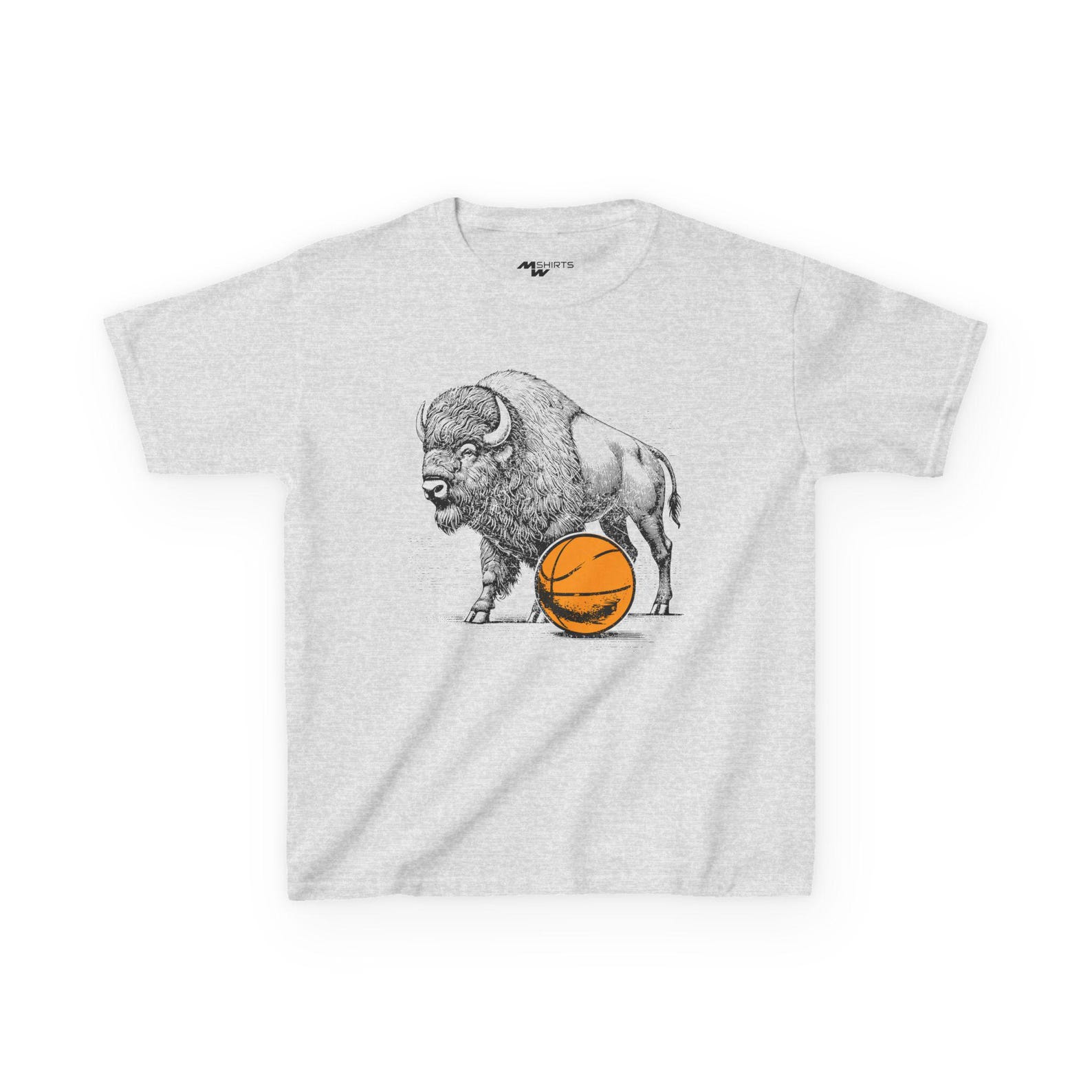 Buffalo Basketball Kids Tee: Fun Sports Cotton Shirt S
