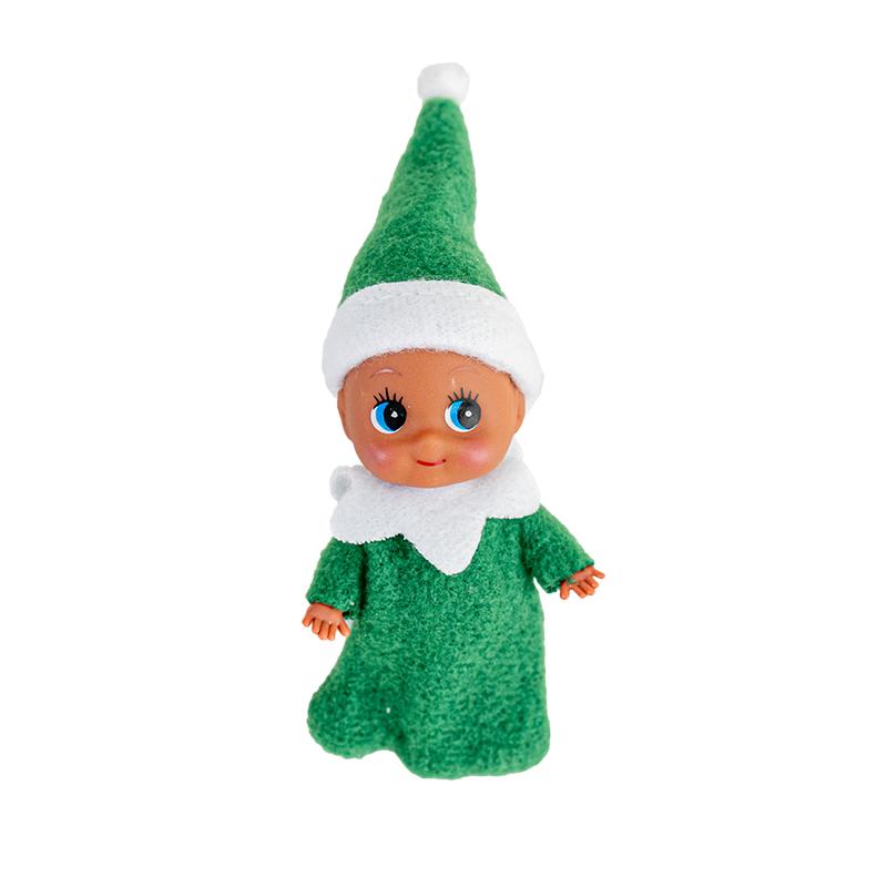 

1/2 шт. Рождественская крошечная кукла эльф со смуглой кожей в рождественском платье, праздничные декоративные аксессуары, маленький подарок для девочек и мальчиков