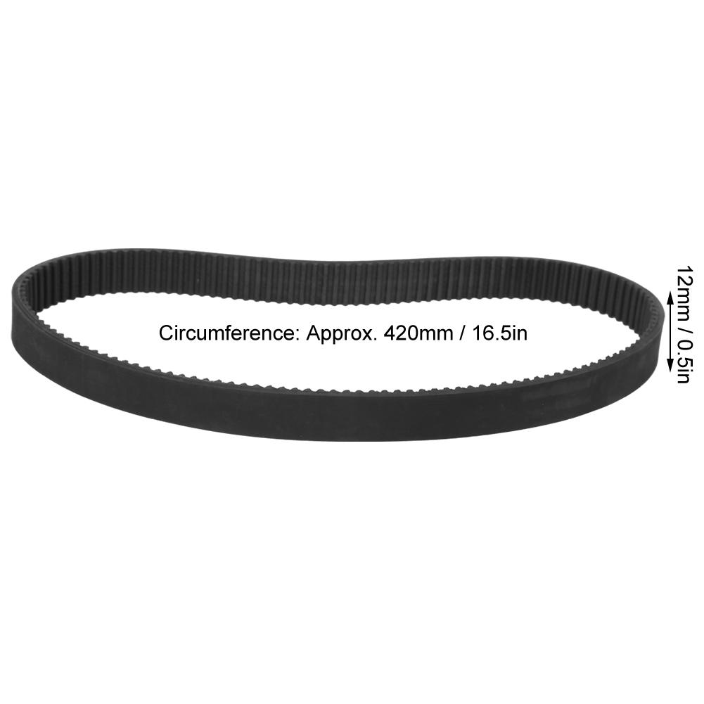Rubber Driving Belt Bands Accessory 3 m?420 for Electromobile Scooter Electric Bike Black