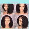 Peruci scurte cu dantelă frontală 13x6 Pre-smulse Peruci Bob cu Dantelă Frontală Pentru un Look Elegant de Petrecere pentru Femei