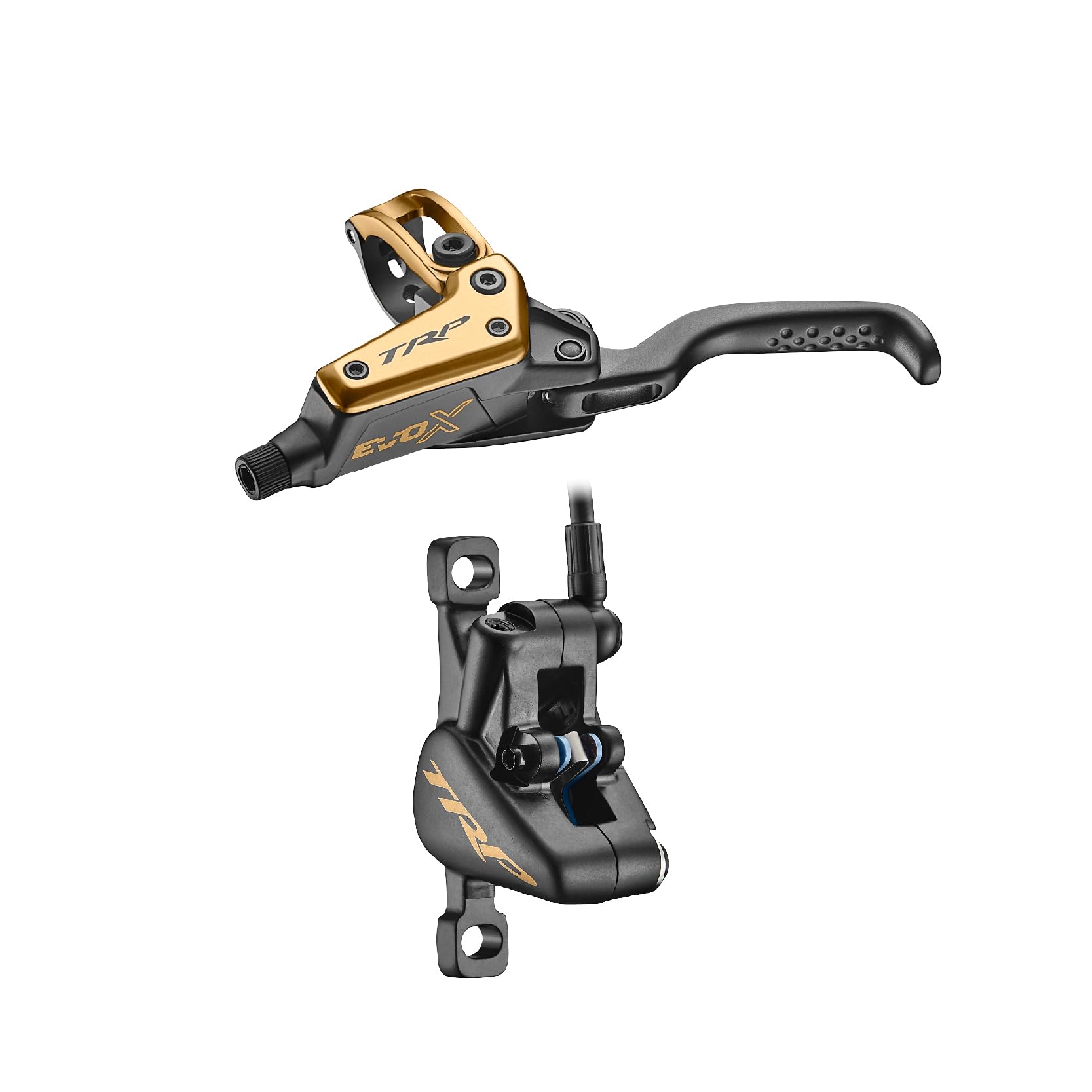 

TRP EVO X Bicycle Brake Performance Drive Carrier Powerful and Reliable Performance Lever Gold 2-Piston Left-Hand золотой