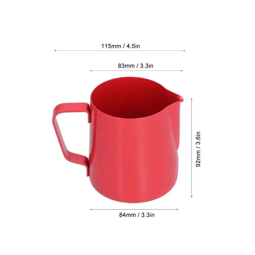 

PTFE Coating Milk Frothing Jug 400ml Capacity Steaming Cup Lightweight Frothing Jug Coffee Making