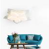 Wohnzimmerlampe Modern Schlichte Atmosphäre Hauptschlafzimmerlampe Creme Wind Blütenblatt Zimmer Deckenleuchte