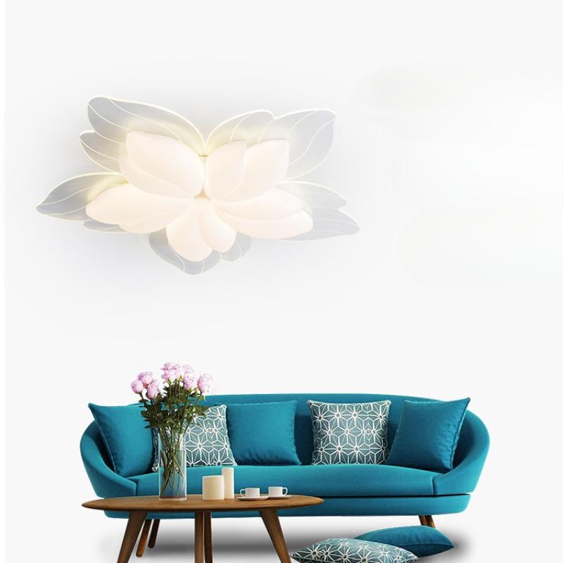 Living Room Lamp Modern Simple Atmosphere Master Bedroom Lamp Cream Wind Petal Room Ceiling Lamp