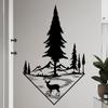 Nordic Style Ins Deer Door Stickers Home Decor Removable Hallway Stair Decoration Vinyl Mural Decals