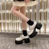 Fashion 8.5CM High Heels Loafers Shoes Women Platform Luxury Shoes Autumn 2024 Chunky Dress Lolita Pumps Mujer Designer Zapatos Casual