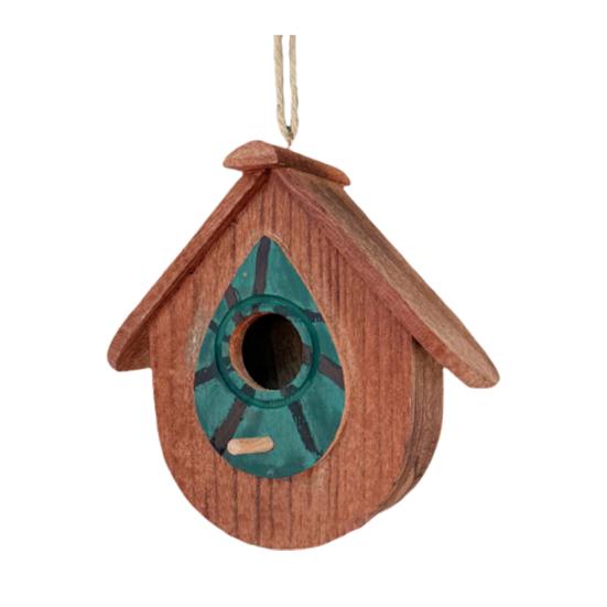 

Деревянный подвесной скворечник ручной работы, каркасный скворечник, декор для сада на открытом воздухе