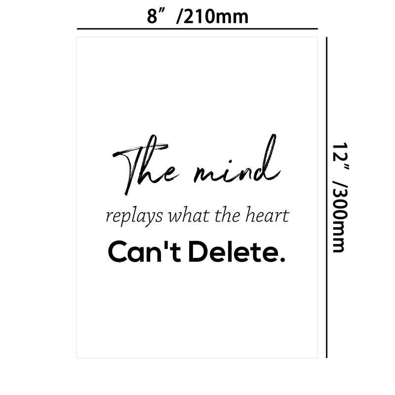 Minimalism English Sentences Inspirational Words Poster Canvas Print Painting Wall Art Picture Living Room Office Decor