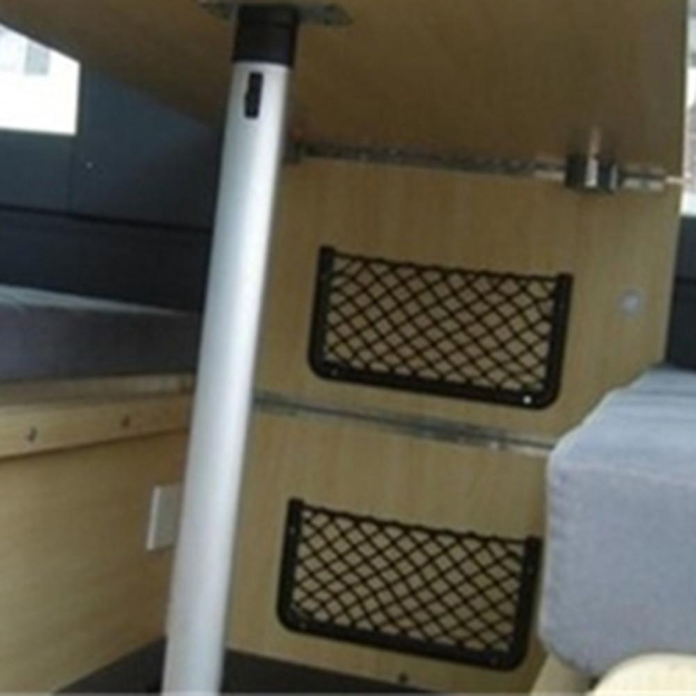 36*18CM Large Storage Net Pocket Camper Van Caravan Organiser Holder for T5  Premium Black Elastic Mesh Pockets