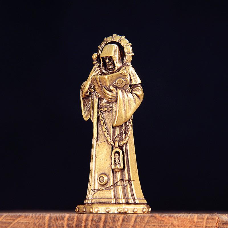 Brass Sun God Figurine Vintage Antique-Style Desktop Decor Sculpture Ethnic Art Home Office Ornament Antique Brass Finish