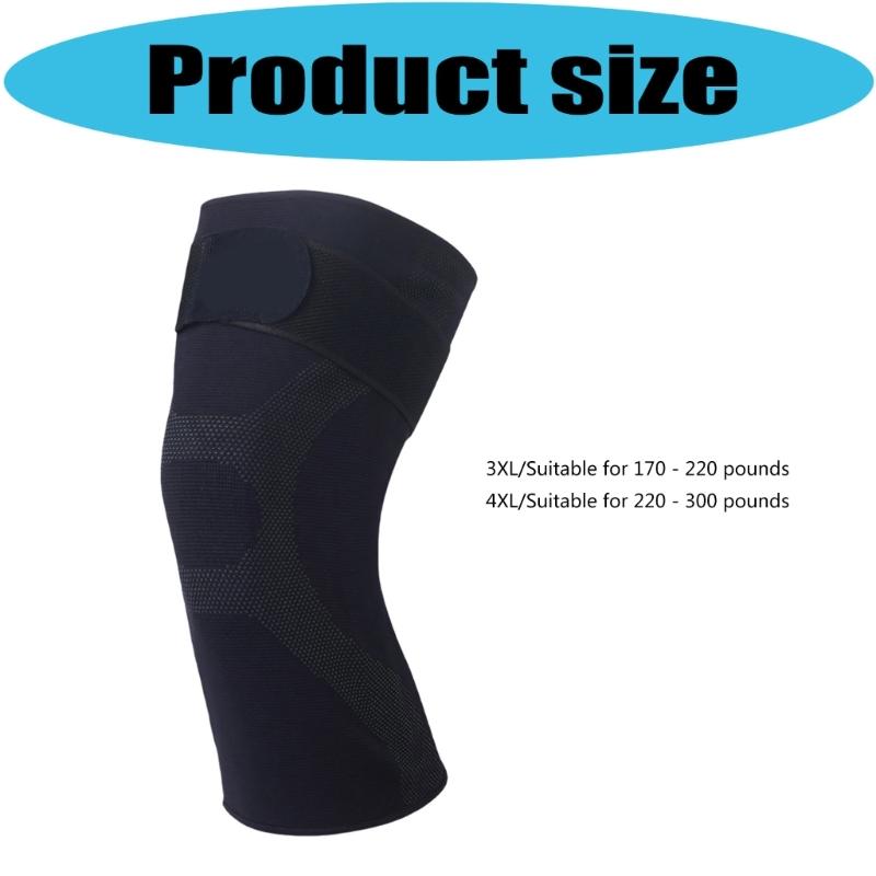 Knee Support Brace With Cushions Pad &Elasticity Straps Systems Ideal For Heavy Weight Users During Sports Activities