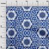 oneOone Cotton Flex Dark Blue Fabric Asian Tie And Dye Quilting Supplies Print Sewing Fabric By The Yard 40 Inch