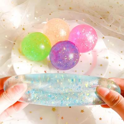 Buntes Knetspielzeug, langsam aufsteigendes, weiches Fidget Toy, TPR Stressball, Dekompressions-Gadget für Erwachsene, Kinder, Neuheit, Party-Mitgebsel