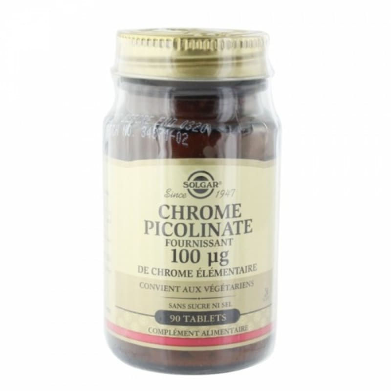 

Solgar CHROMIUM PICOLINATE 100 UG 90 Tablets
