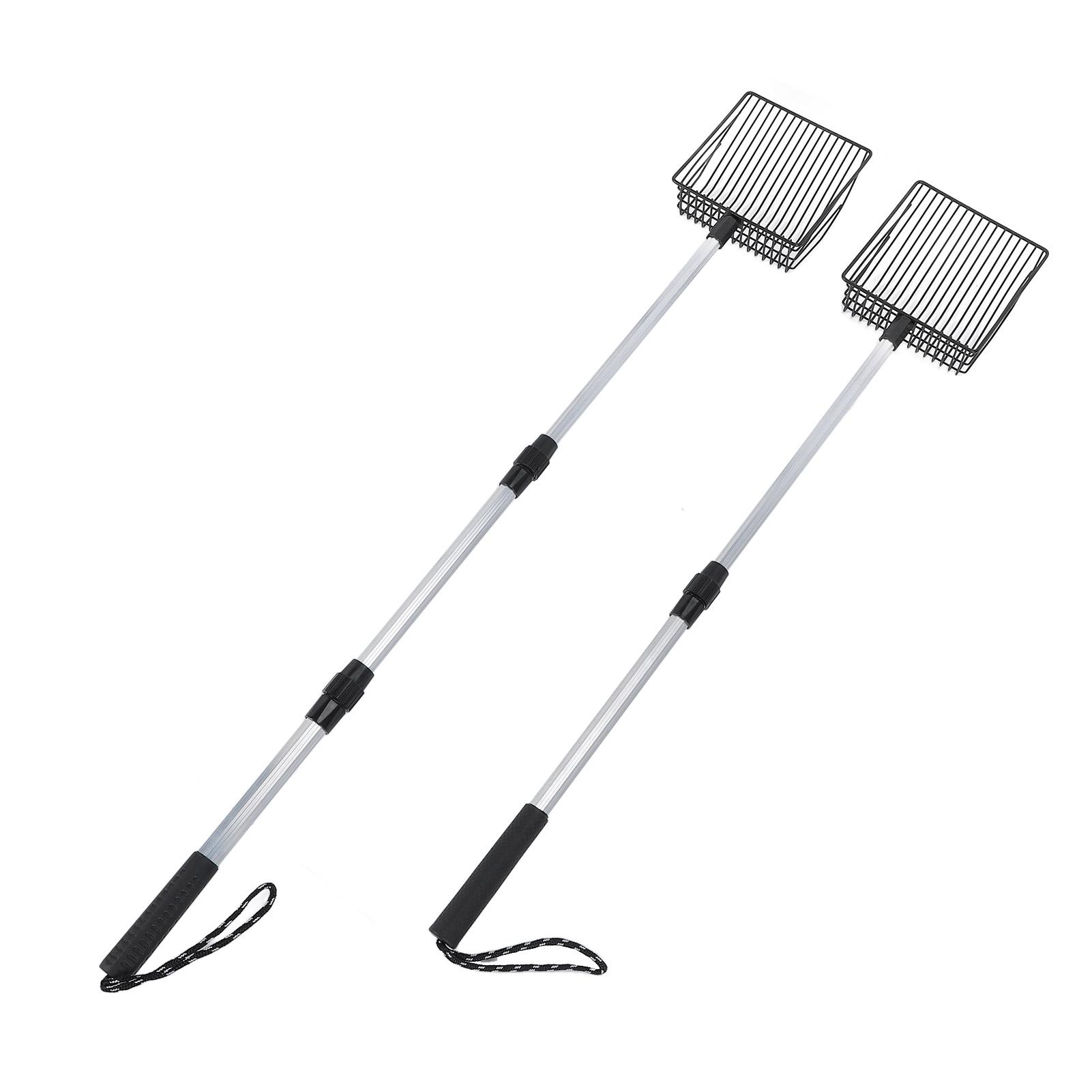 

Extendable Cat Litter Scoop Deep Shovel Long Handle Metal Chicken Poop Scooper for Sifting Cats Litter