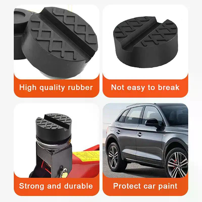 Universal Car Jack Rubber Pads Lift Jack Stand Pad Floor Slotted Car Jack Rubber Pad Frame Protector Adapter Jacking Tool