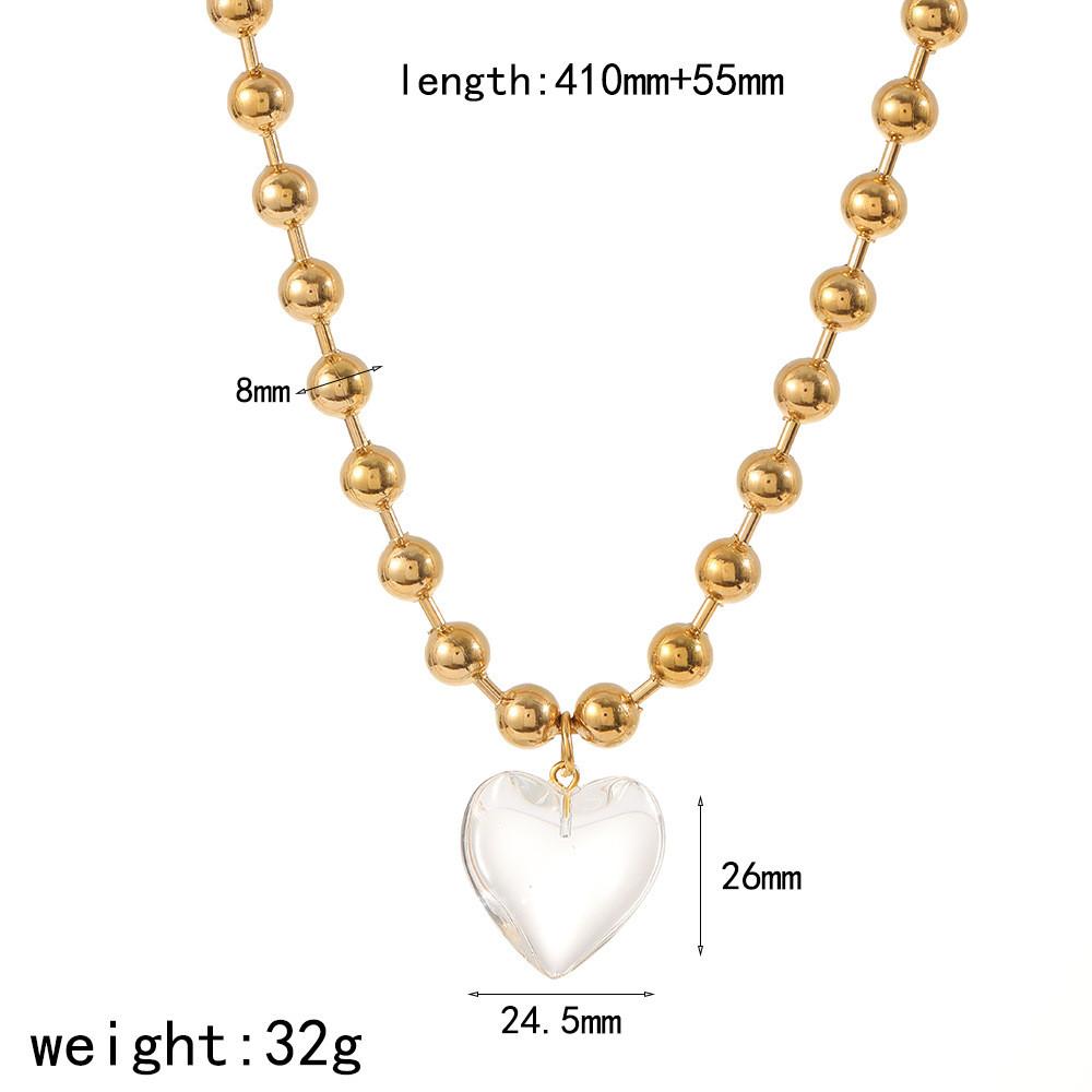 Style Heart Necklace For Women Stainless Steel Durable Jewelry Gift For Fashion Lovers