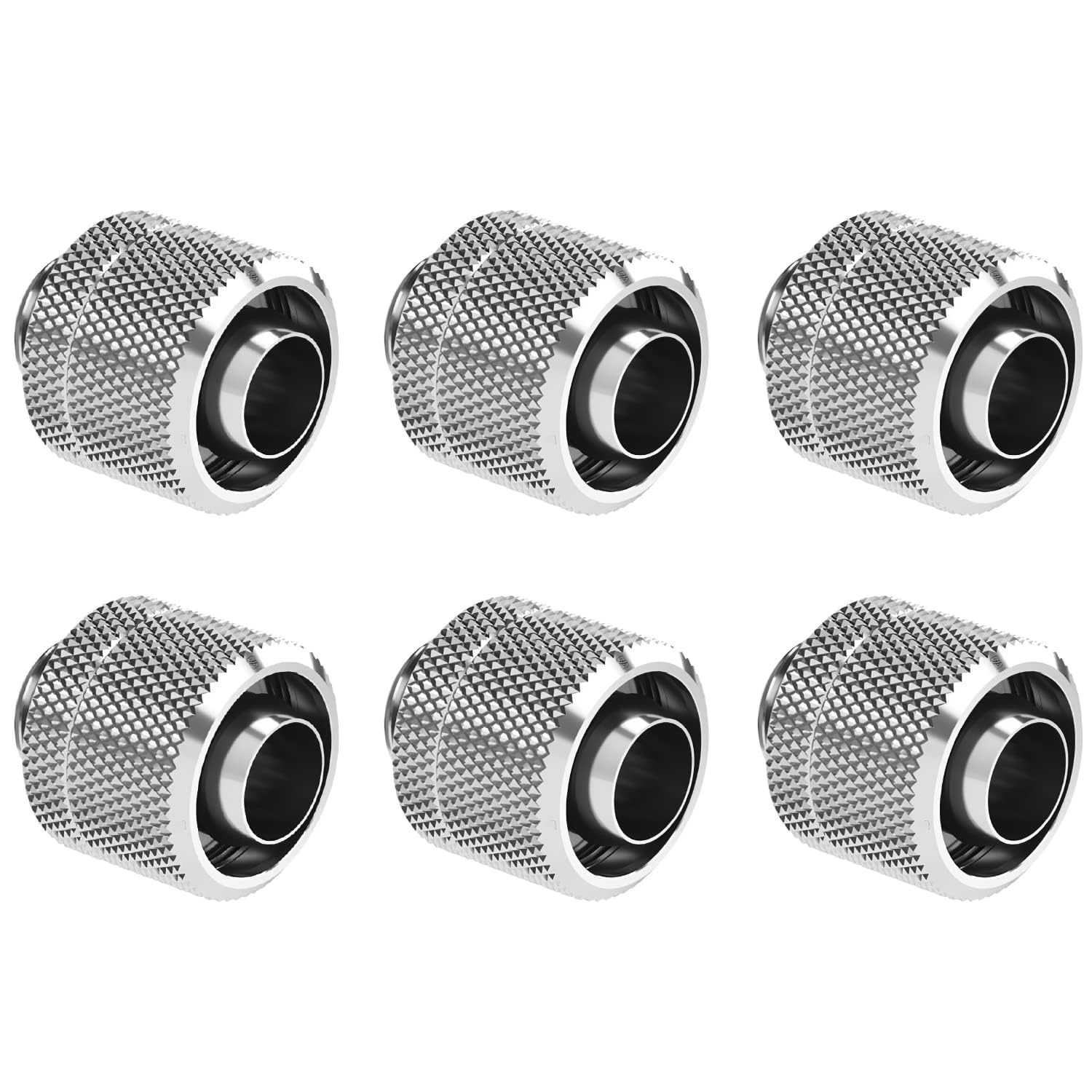 

Dracaena to ID OD x Compression Fittings for Soft for Computer Water Cooling Systems OD 6 G1/4 3/8 5/8 (10mm 16mm) Tubing, (Soft 5/8 (Silver),
