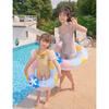 Thickened Childrens Inflatable Fashionable Watercolor Flower Swimming Ring