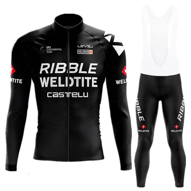 CASTELU Cycling Jersey Set Team Long Sleeve Kit Cycling Clothing Sports breathable Men Road Bike Suit MTB Pants Wear Autumn 2026